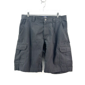North Face Cargo Shorts Men 36 Gray 11" Inseam Flat Front Hiking Outdoor Utility